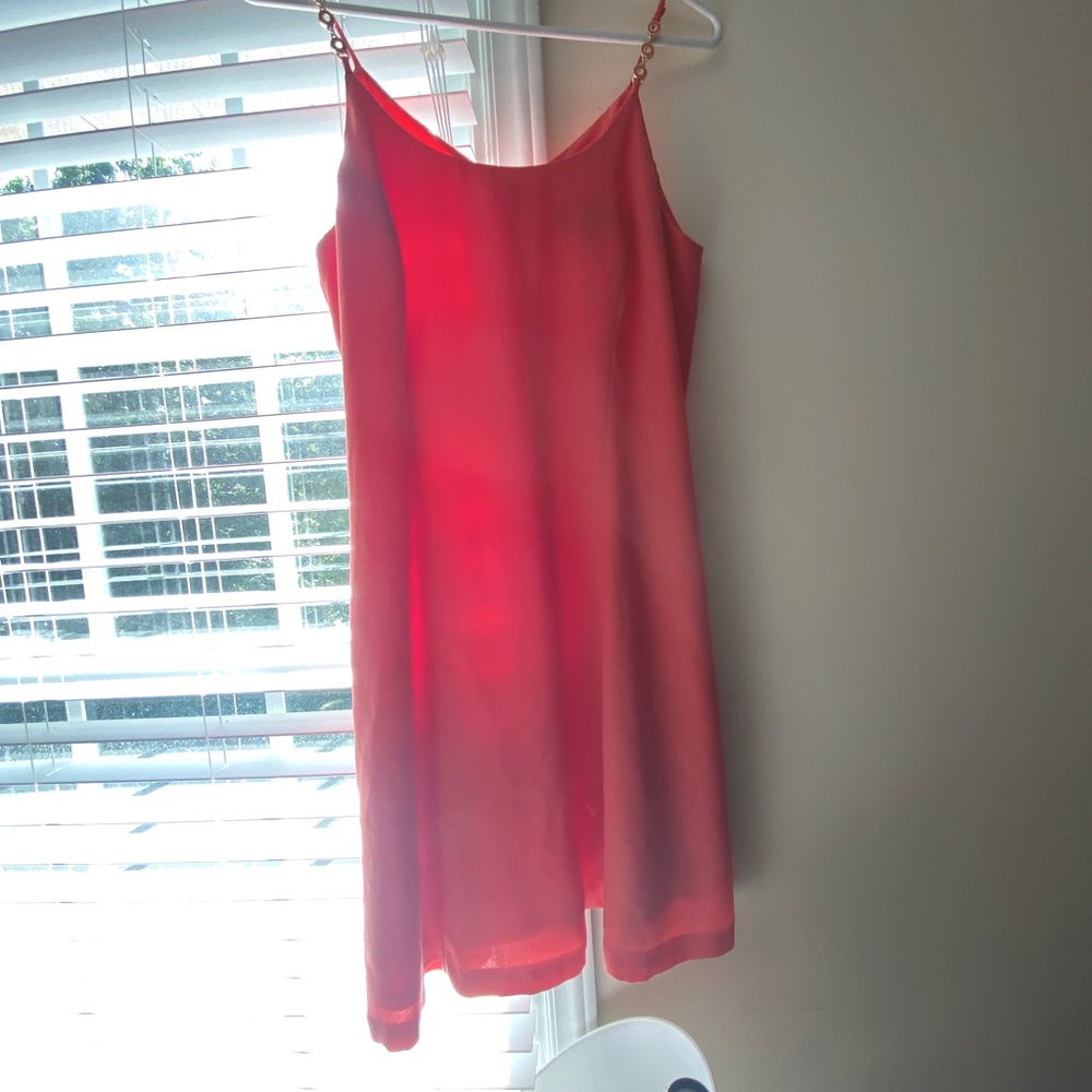 Peach Mid-dress by designer “Barami” size 8